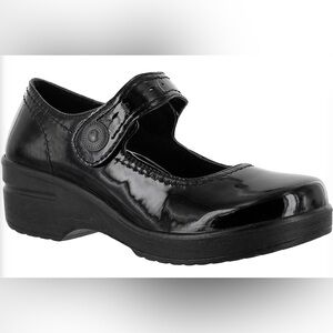 NIB [Easy Works] By Easy Street Black Letsee Slip-Resistant Work Shoes Women’s 8